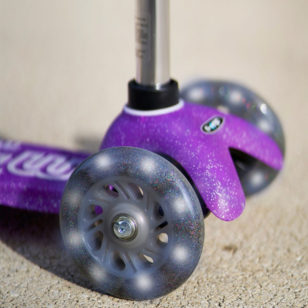 Самокат Micro Mini Deluxe Fairy Glitter LED Пурпуровий (MMD207)