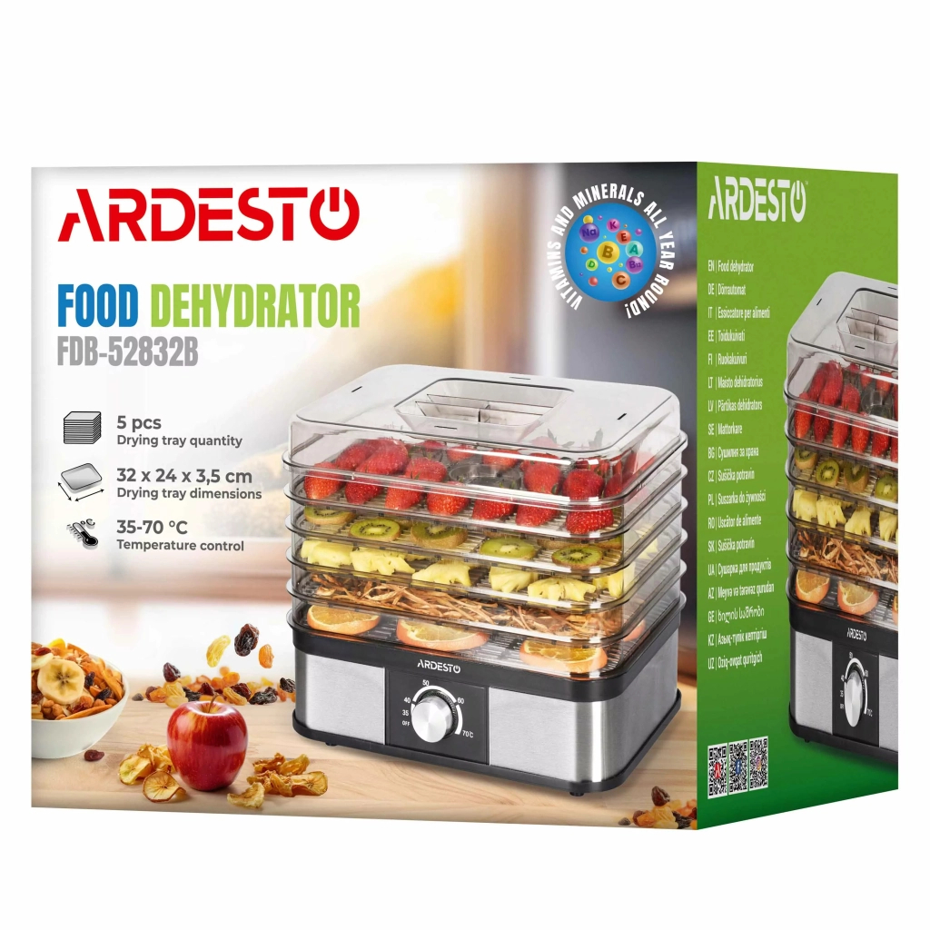 Сушка для овочів та фруктів Ardesto FDB-52832B