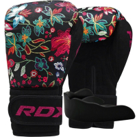Боксерські рукавички RDX FL-3 Floral Black 12 унцій (BGR-FL3-12OZ)