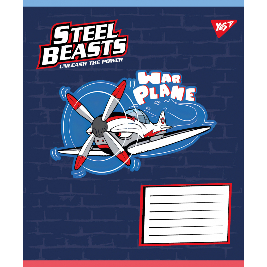 Зошит Yes Steel Beasts А5 12 аркушів лінія (767710)