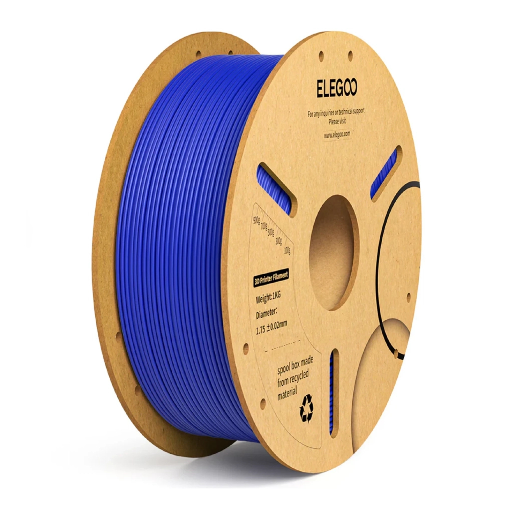 Пластик для 3D-принтера ELEGOO PLA Plus 1кг, 1.75мм, blue dark (50.203.0072)