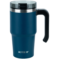 Thermal mug Kite with handle 600 ml emerald (K24-1207-2)