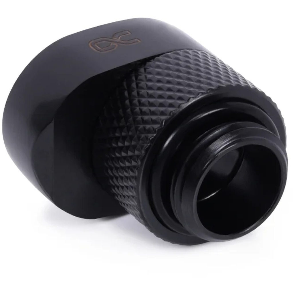 Фітинг для СРО Alphacool Eiszapfen 8mm off set fitting rotatable - black (17604)