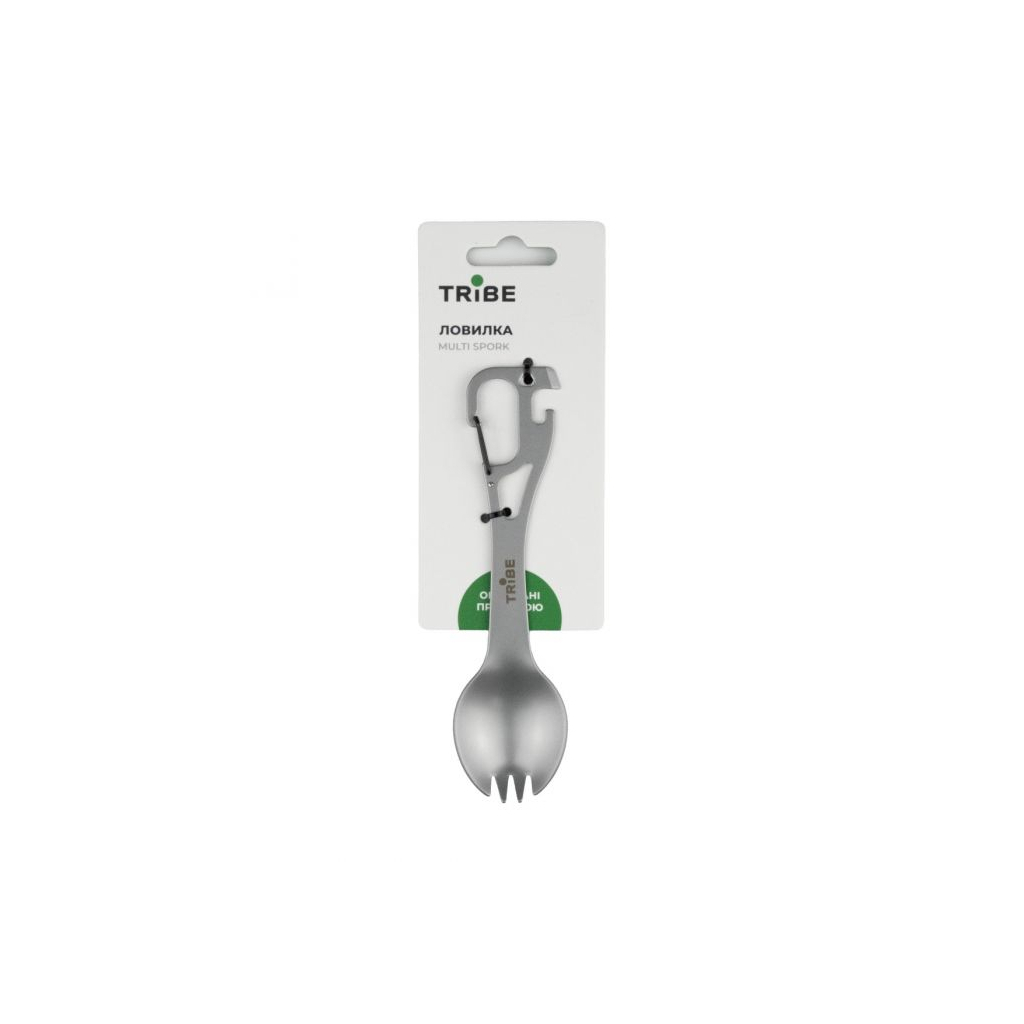 Ложка-виделка туристична Tribe Multi Spork сталева (T-FC-0037-metal) Ложка-виделка туристична Tribe Multi Spork сталева (T-FC-0037-metal)