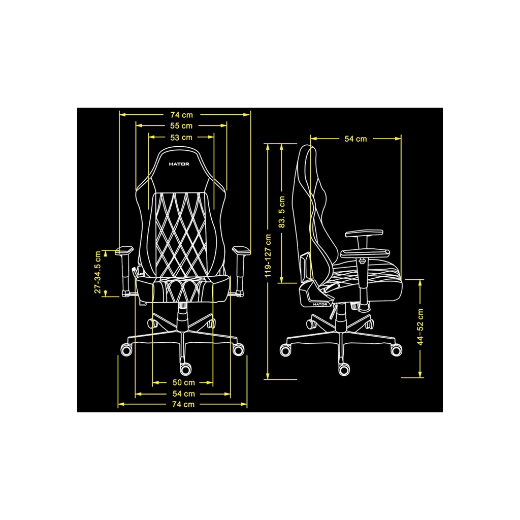 Крісло ігрове Hator Darkside 3L Fabric Grey (HTC3016L)