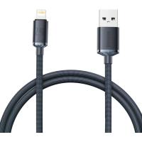 Дата кабель USB 2.0 AM to Lightning 1.2m 2.4A black Baseus (CAJY000001)