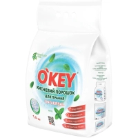 Washing powder O'KEY Universal Oxygen Mint 1.5 kg (4820049384680)