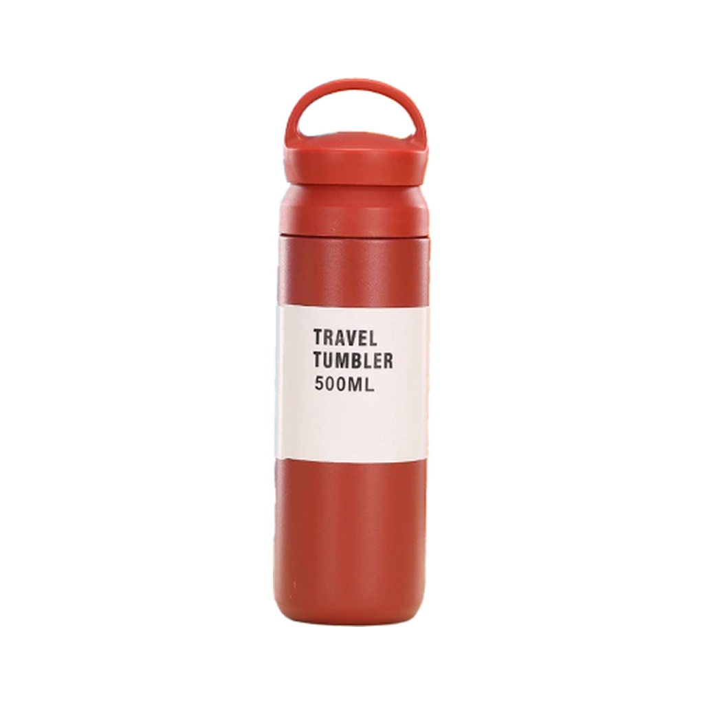Термос Merlion Travel Tumbler 500 мл, подвійна кришка з ручкою, червоний (SUS304-500Red) Термос Merlion Travel Tumbler 500 мл, подвійна кришка з ручкою, червоний (SUS304-500Red)