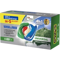 Capsules for washing Wash&Free Universal Mountain freshness 35 pcs. (4262396144430)