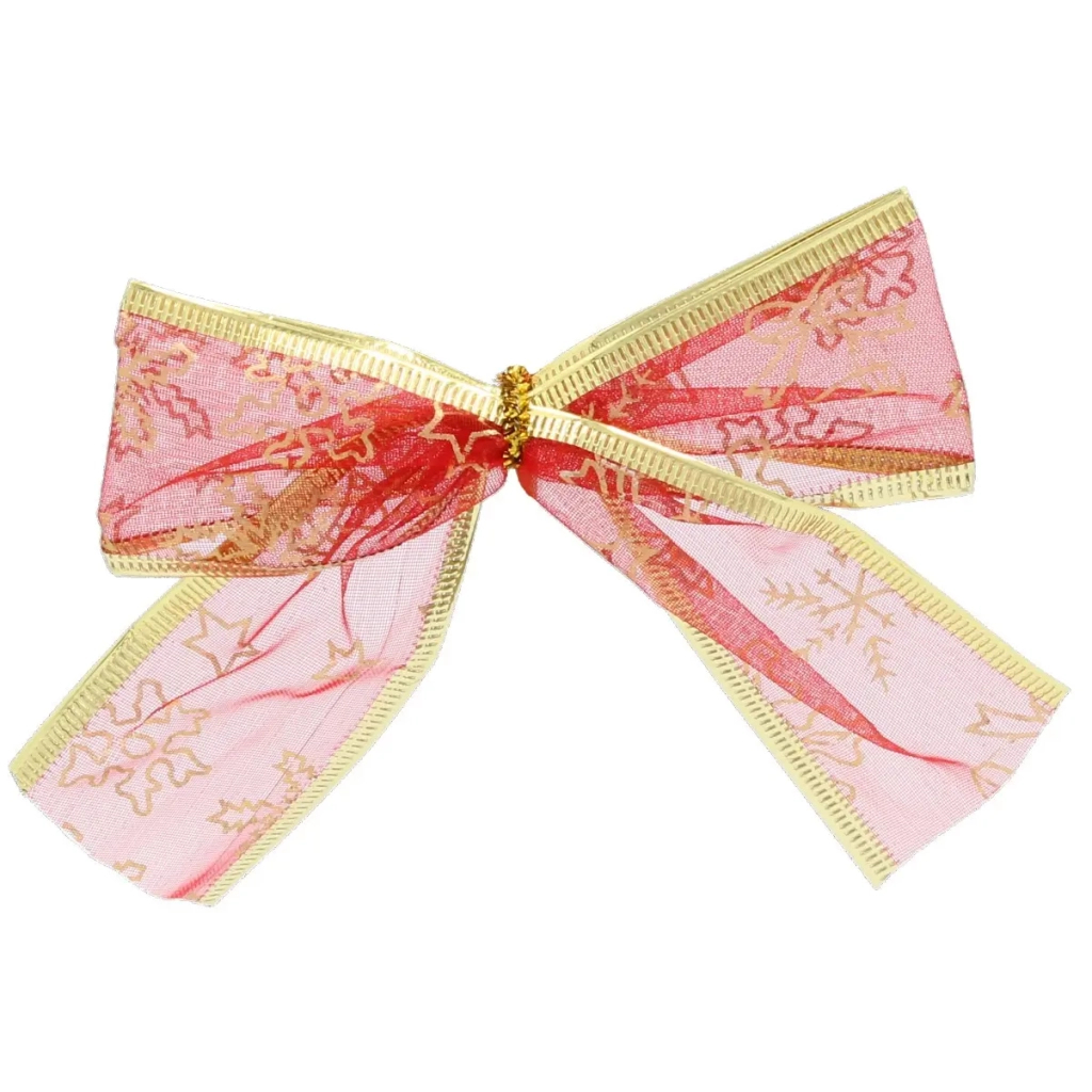 Прикраса декоративна Chomik бант органза 4 шт, 10 х 10 см, червоний (5900779853737_3) Прикраса декоративна Chomik бант органза 4 шт, 10 х 10 см, червоний (5900779853737_3)