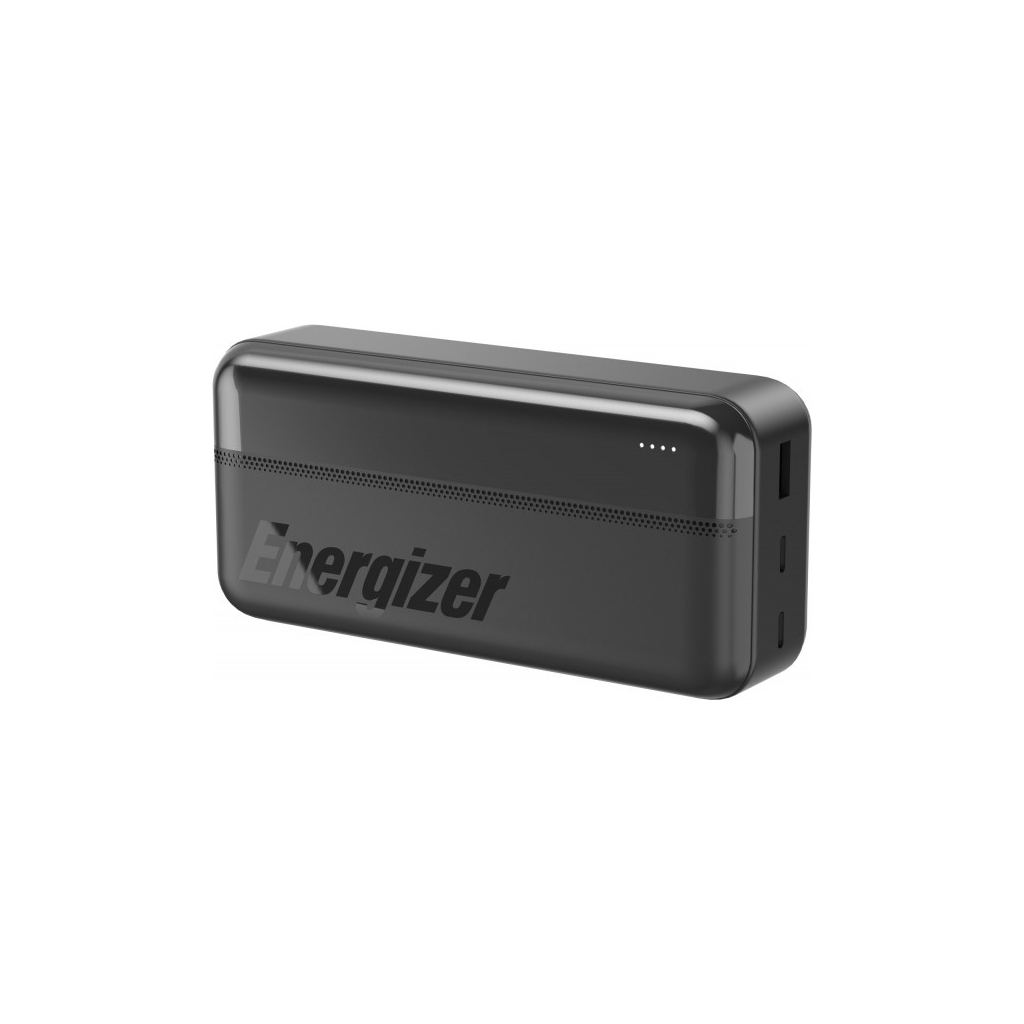 Повербанк Energizer 30000mAh 15W 3A, USB-А, 2хUSB-C Black (UE30050CC)