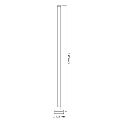 Торшер Videx LED підлогова TF20 RGB 10W Black (VL-TF20B-RGB)