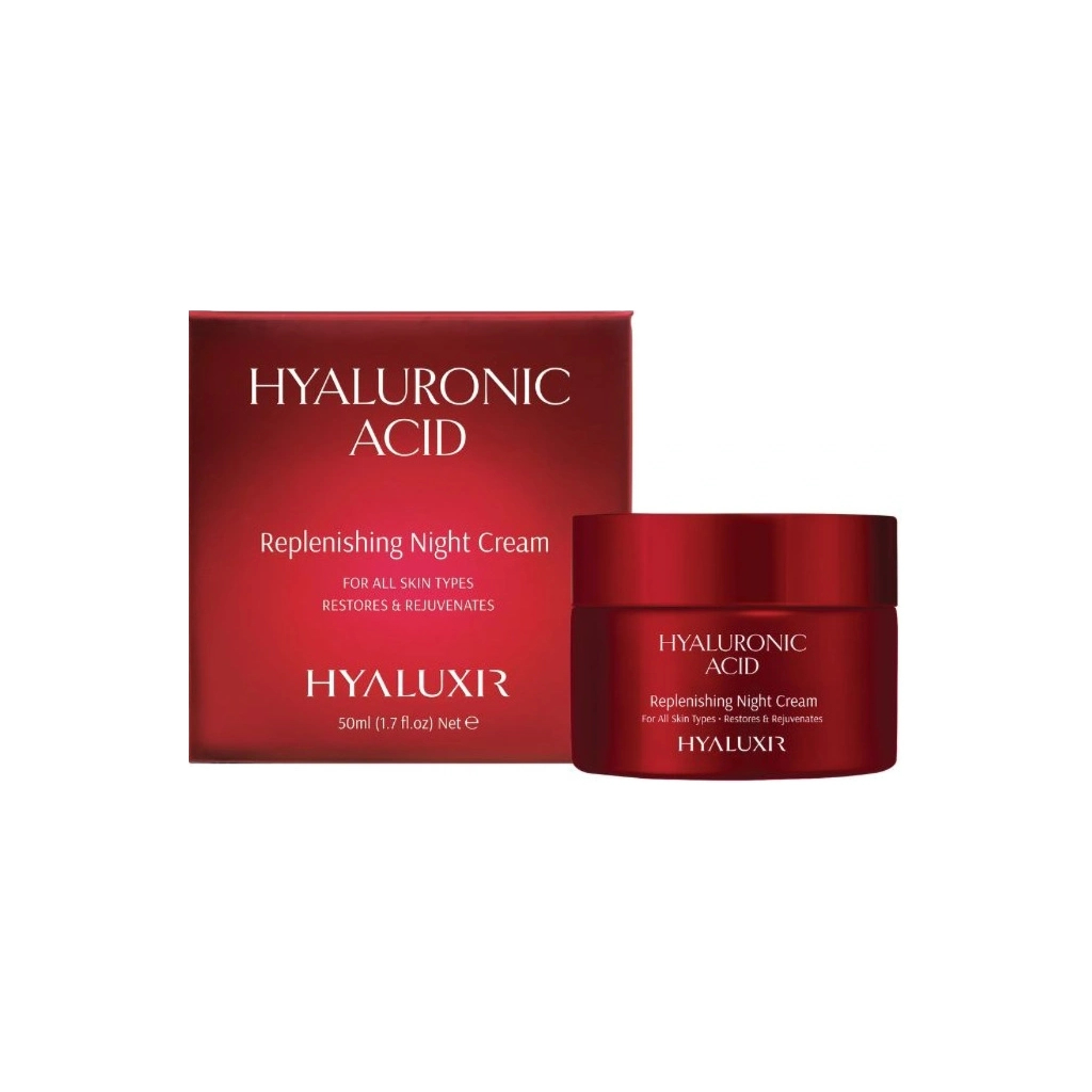 Крем для обличчя Hyaluxir Hyaluronic Acid Нічний з гіалуроновою кислотою Відновлювальний 50 мл (3701120011705)