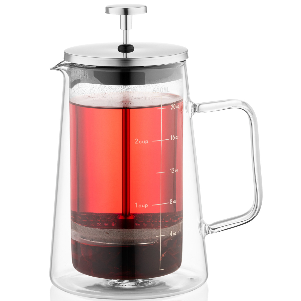 Френч-прес Ardesto Black Mars з подвійними стінками 650 мл (AR1906DWB)