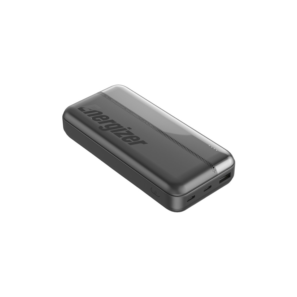 Повербанк Energizer 20000mAh 15W, USB-А, 2*USB-C, Black (UE20050CC)
