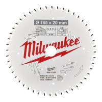 Saw blade Milwaukee PFTE, 165x20x2.2mm, 48 teeth. (4932471295)