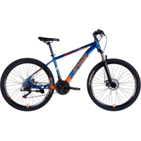 Велосипед Space 27.5" MERCURY DD FR рама-17" AL 2026 синьо-помаранчевий (OPS-SP-27.5-073)