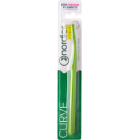 Toothbrush Nordics 6580 Expert Curve Medium Green with yellow bristles (3800501908471)