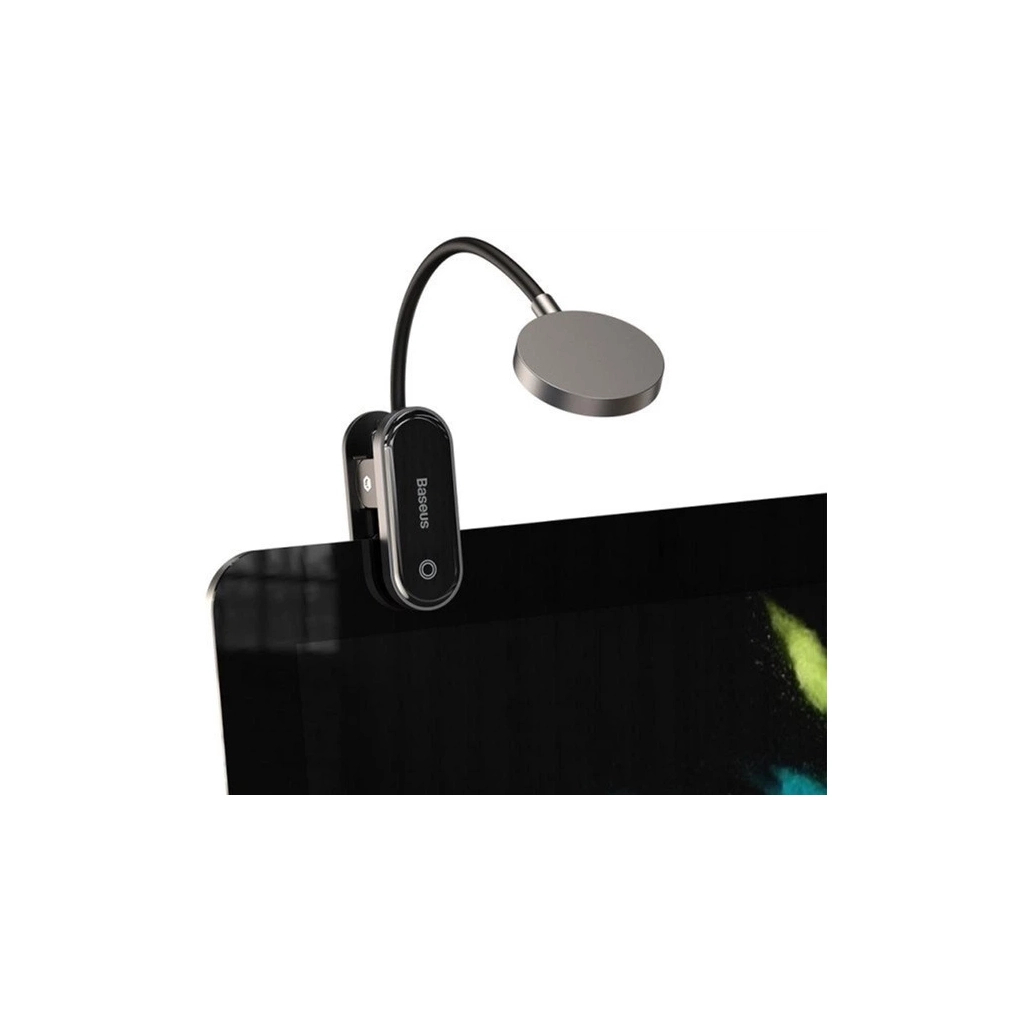 Настільна лампа Baseus Comfort Reading Mini Clip Lamp with battery Dark Gray (DGRAD-0G)