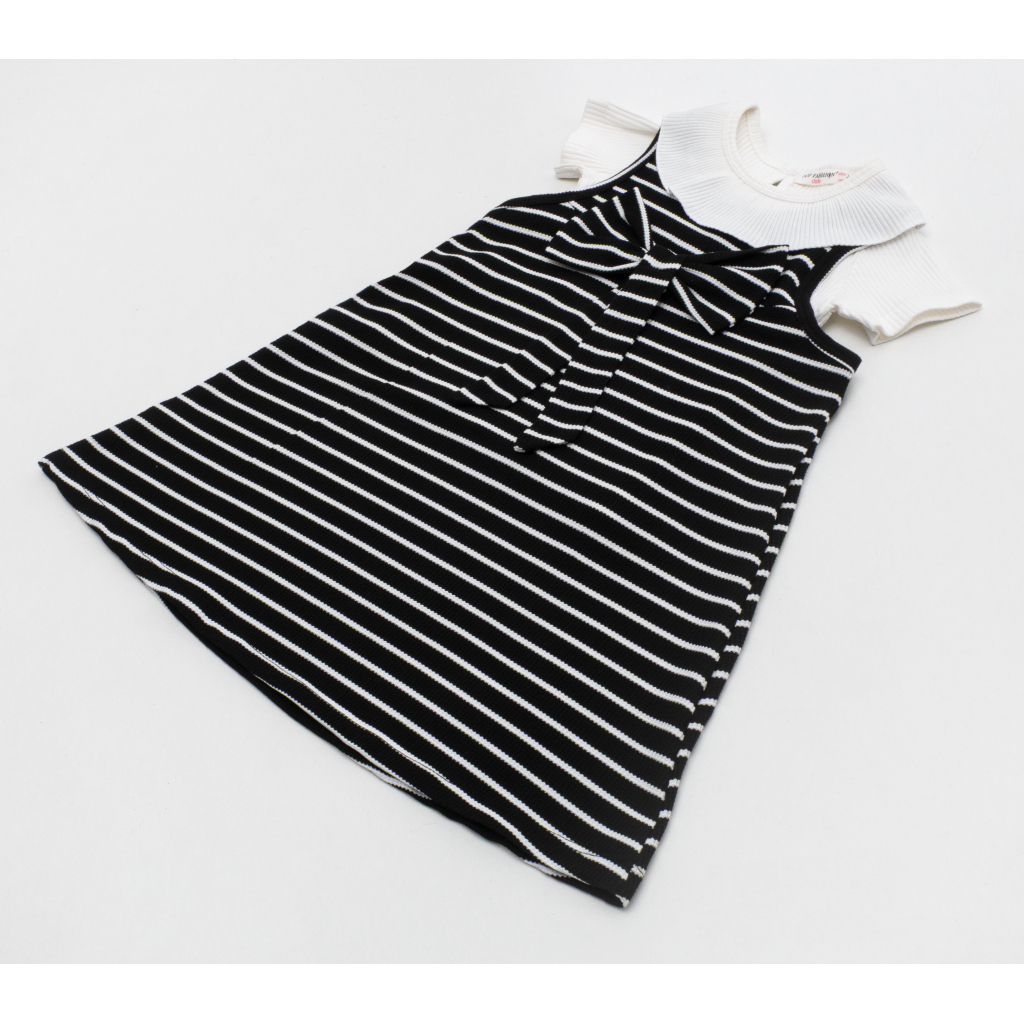 Набір дитячого одягу POP FASHION з футболкою в смужку (7492-116G-black) Набір дитячого одягу POP FASHION з футболкою в смужку (7492-116G-black)