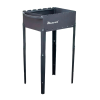 Metalzavod grill Eney for 6 skewers 4 mm on legs (MND6-4)