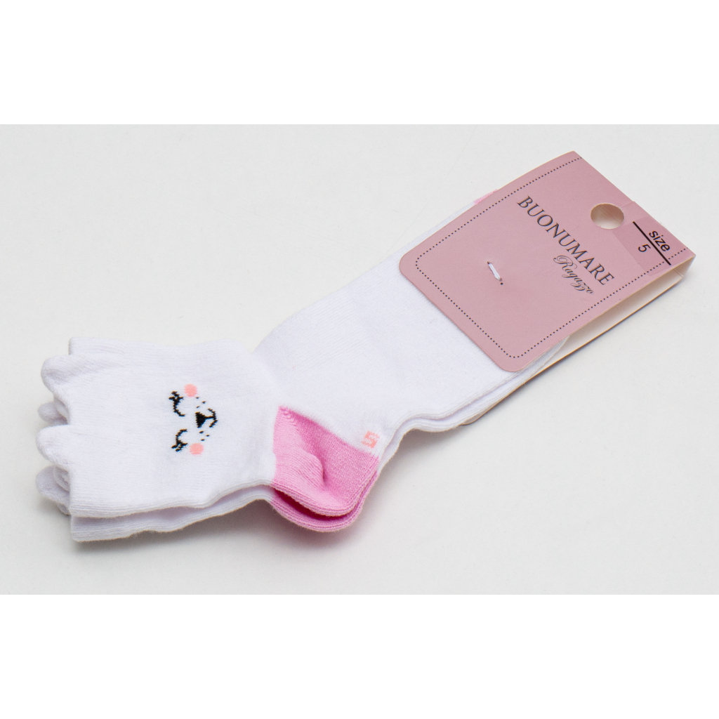 Шкарпетки дитячі BNM з котиками (M0C0103-0186-5-pink)