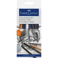 Художній набір Faber-Castell Charcoal Sketch set для скетчів Вугілля, 7 предметів (27304)
