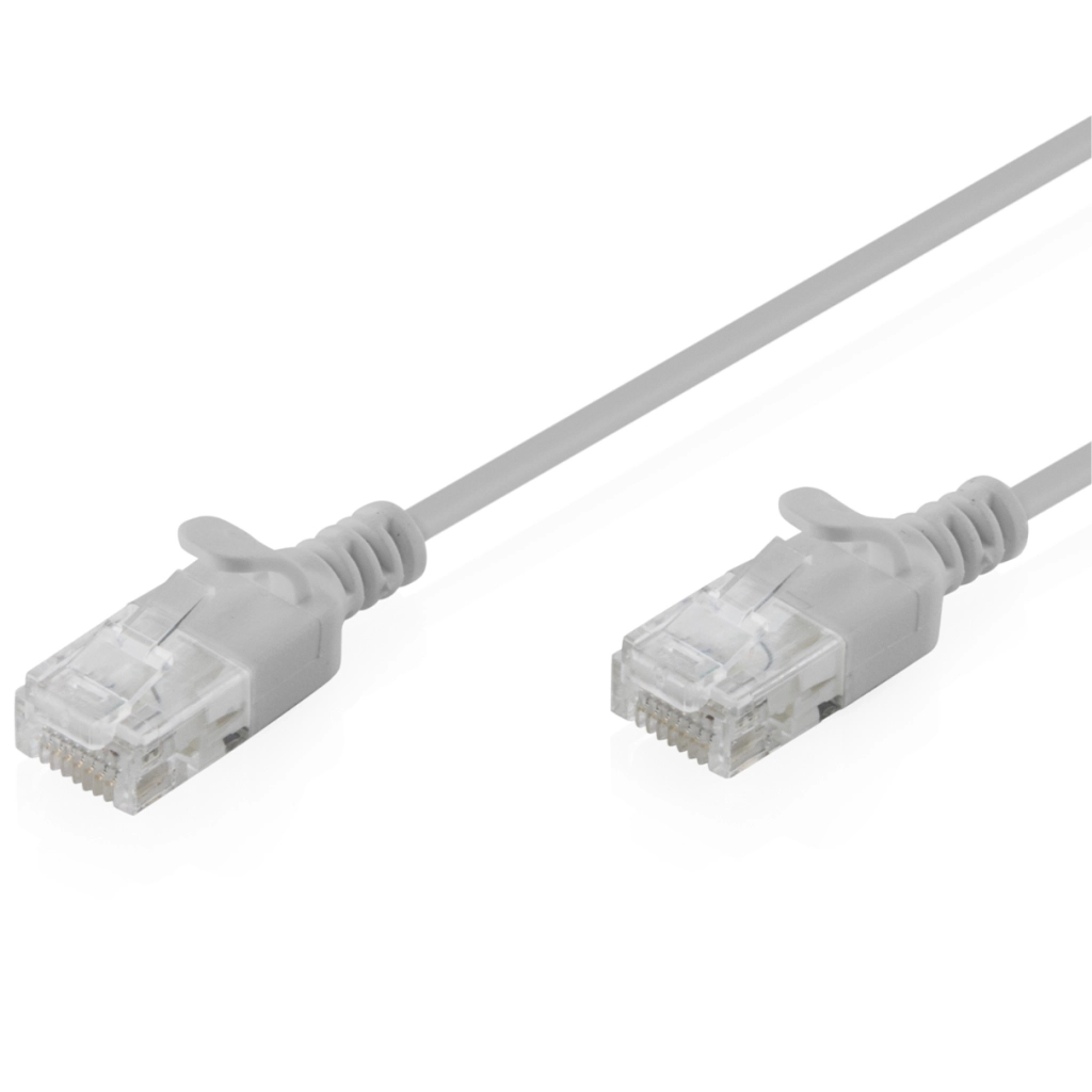 Патч-корд 3м, UTP, cat.6, Sliim, AWG 32/7, Cu, LSZH, grey Digitus (DK-1618-030S)