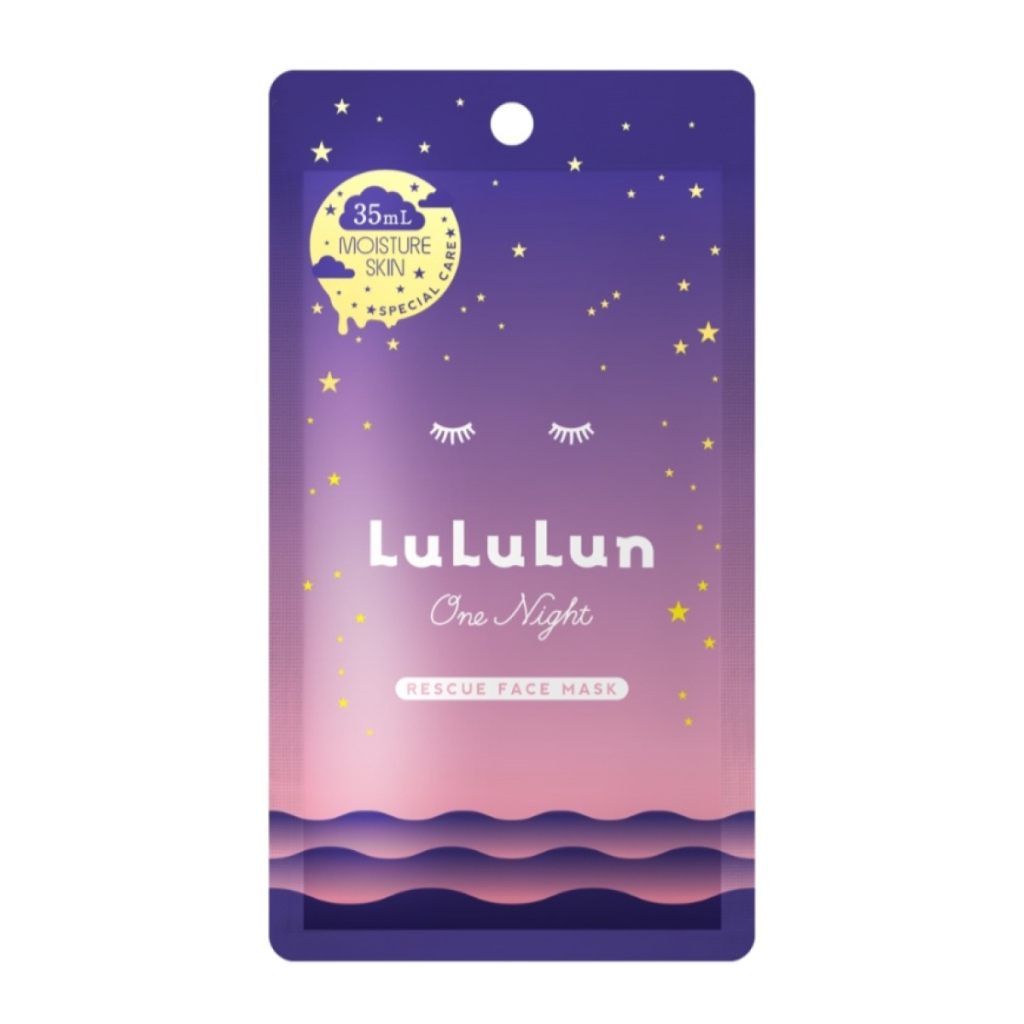 Маска для обличчя Lululun Face Mask One Night Rescue Moisture Проти сухості шкіри 1 шт. (4582305069747)