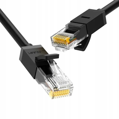 Патч-корд 5м, U/UTP Cat 6 CCA Lan Cable NW102 Black Ugreen (20162)