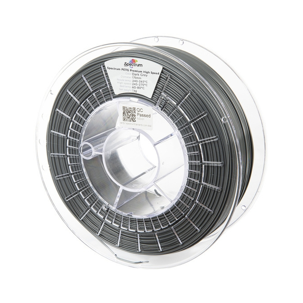 Пластик для 3D-принтера Spectrum PETG Premium HS 1.75mm 1kg Grey, Dark (81539)