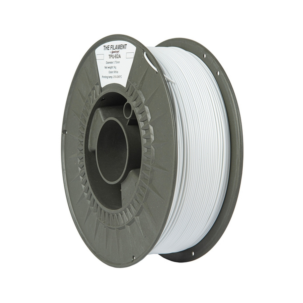 Пластик для 3D-принтера The Filament TPU-82A 1.75mm 1kg WHITE (TF-24122)