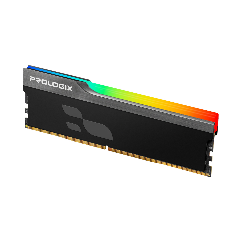 Модуль пам'яті для комп'ютера DDR4 8GB 3200 MHz Onyx Black RGB Prologix (PRO8GB3200YBR4)