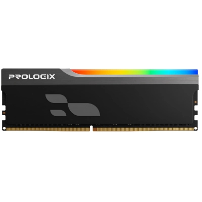 Модуль пам'яті для комп'ютера DDR4 8GB 3200 MHz Onyx Black RGB Prologix (PRO8GB3200YBR4)