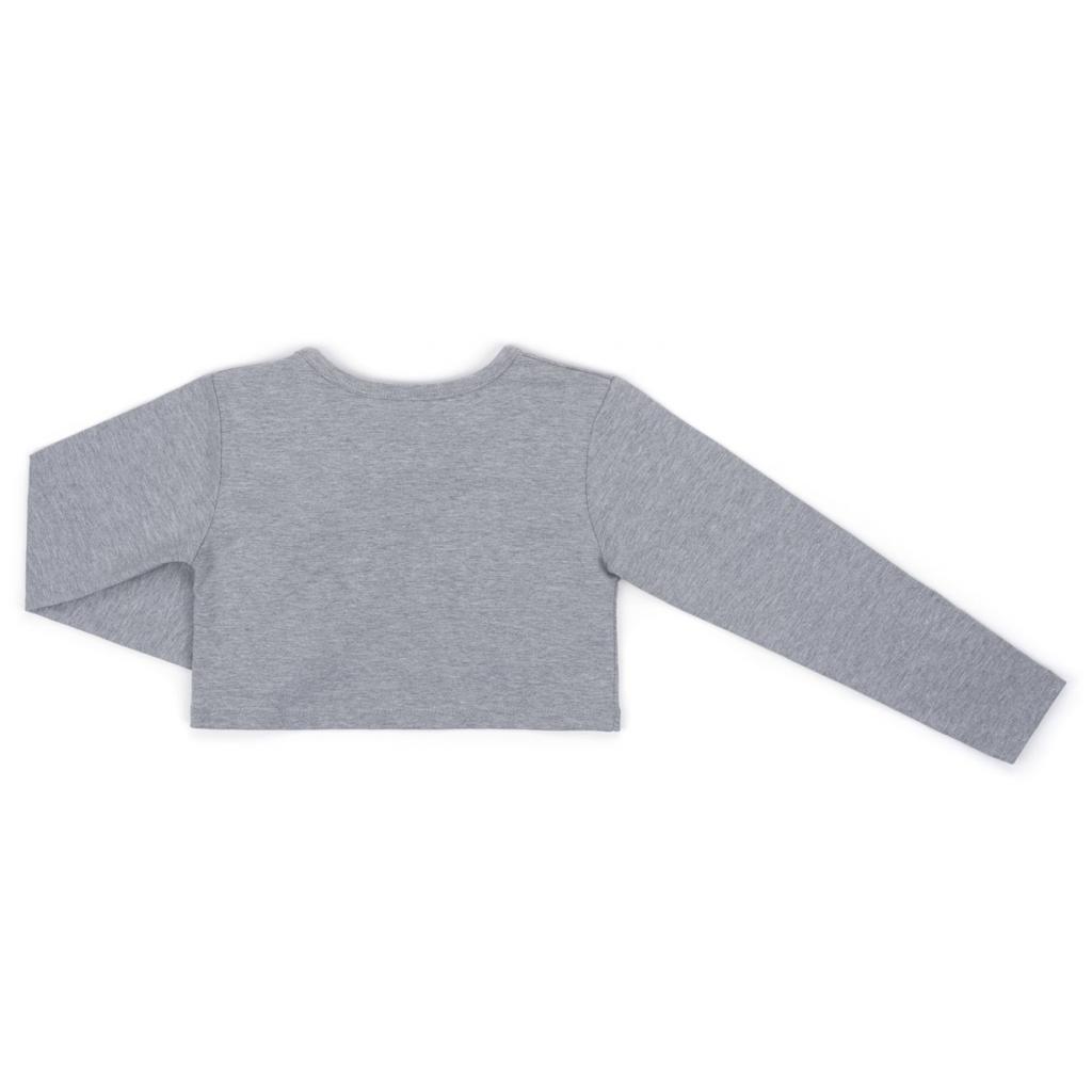 Болеро дитяче Breeze с цветком (6712-134G-gray)
