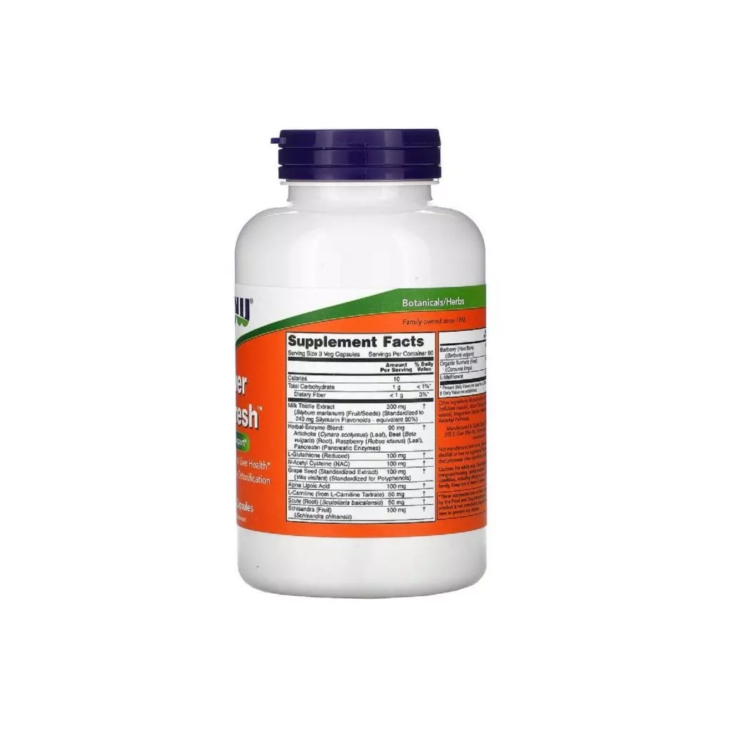 Вітамінно-мінеральний комплекс Now Foods Вітаміни для поновлення печінки Liver Refresh, 180 вег (NOW-02449)