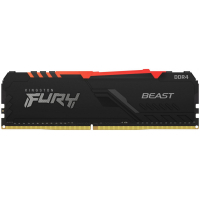 Модуль пам'яті для комп'ютера DDR4 16GB (2x8GB) 2666 MHz Beast RGB Black Kingston Fury (ex.HyperX) (KF426C16BBAK2/16)