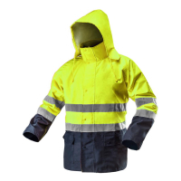 Куртка робоча Neo Tools підвищеної видимості, Oxford 300 D, жовта, р.XL (81-720-XL)