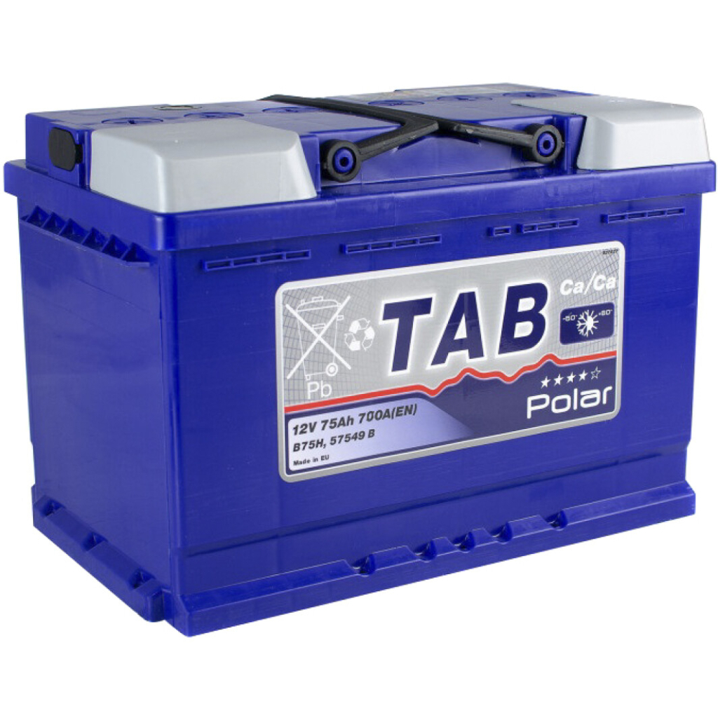 Акумулятор автомобільний TAB 75 Ah/12V Polar Blue Euro (121 075) Акумулятор автомобільний TAB 75 Ah/12V Polar Blue Euro (121 075)