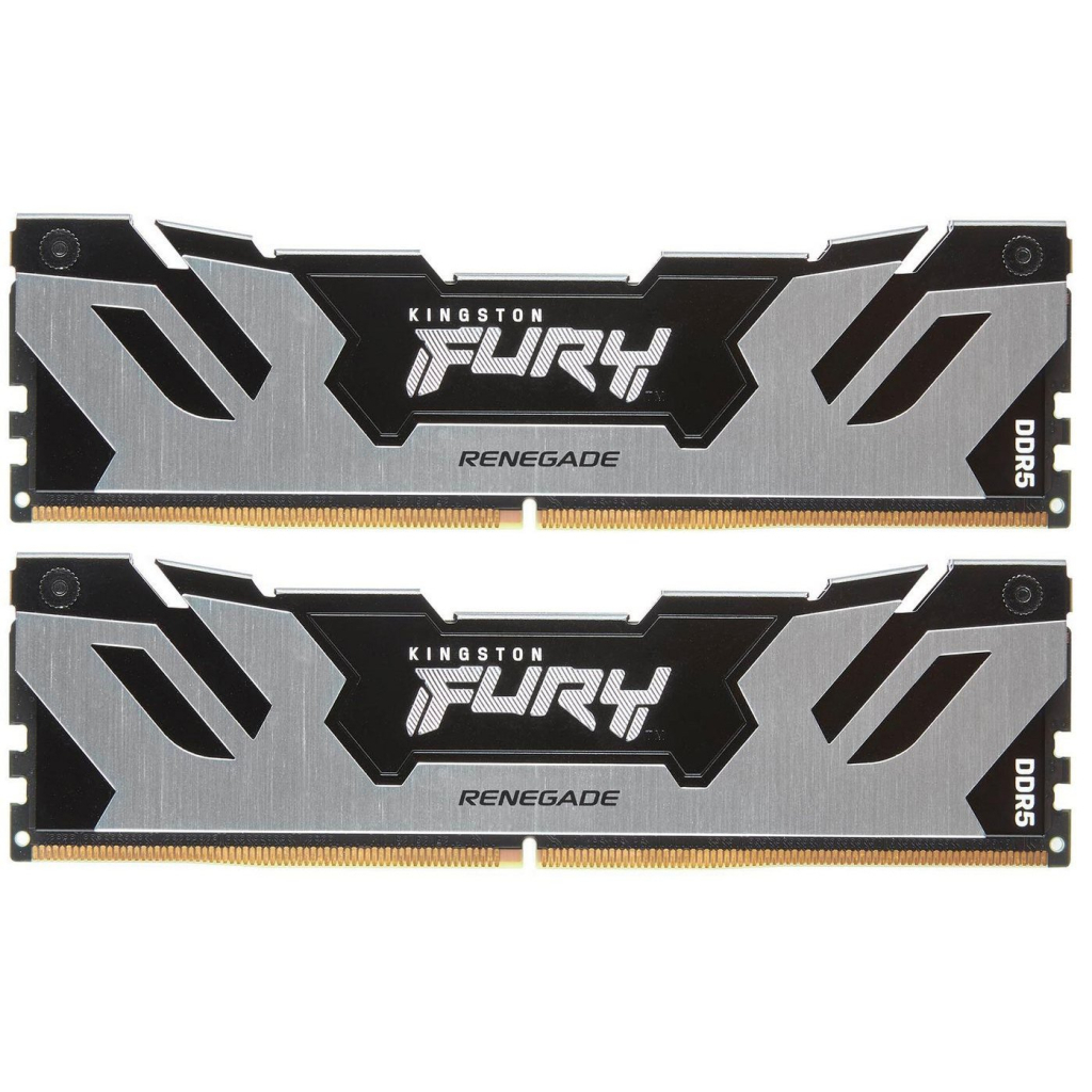 Модуль пам'яті для комп'ютера DDR5 32GB (2x16GB) 6400 MHz FURY Renegade Silver Kingston Fury (ex.HyperX) (KF564C32RSK2-32)