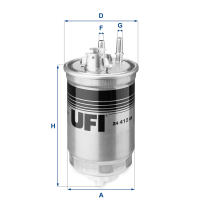 Fuel filter UFI 24.412.00