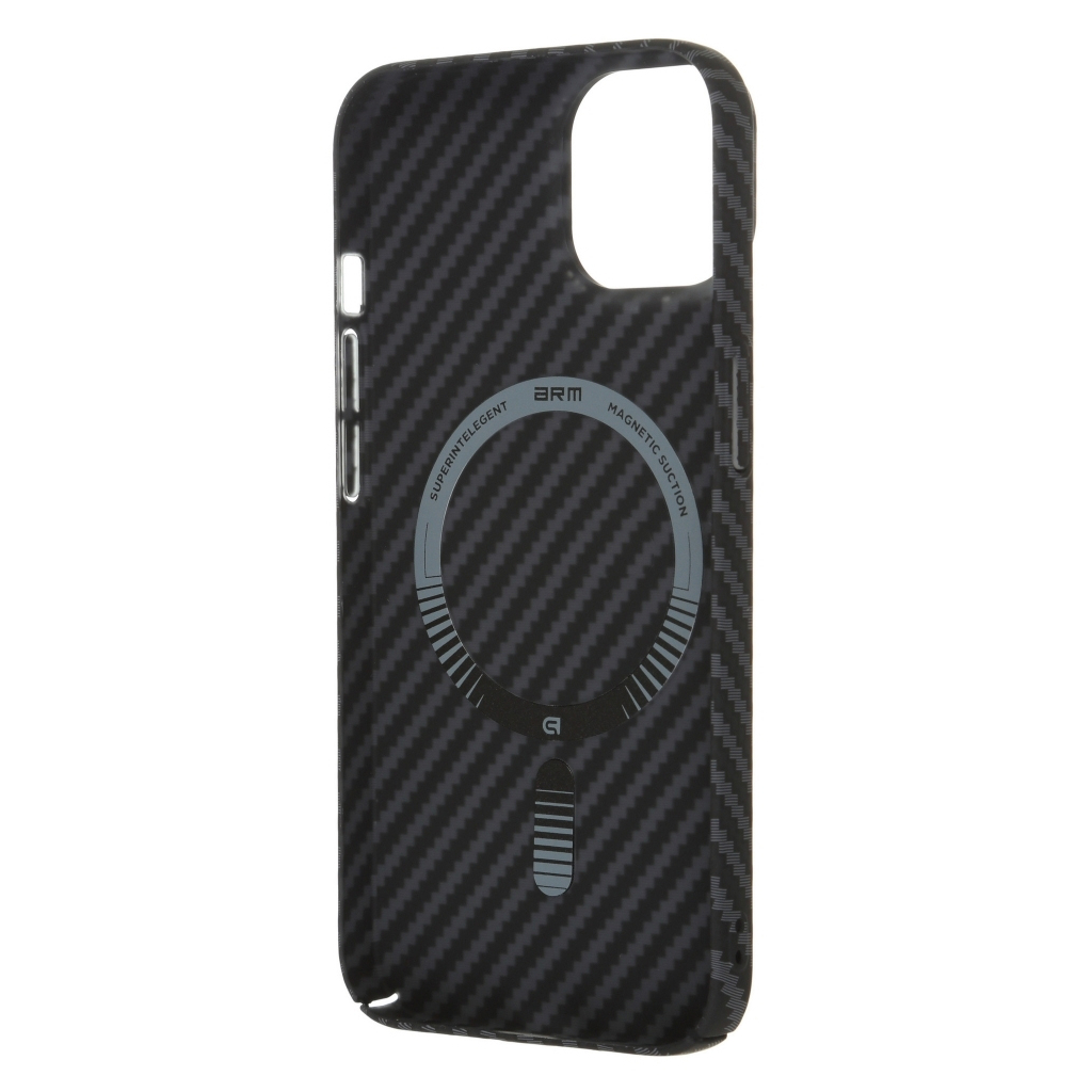 Чохол до мобільного телефона Armorstandart LikeCarbon MagCase Apple iPhone 14 Black (ARM66363) Чохол до мобільного телефона Armorstandart LikeCarbon MagCase Apple iPhone 14 Black (ARM66363)
