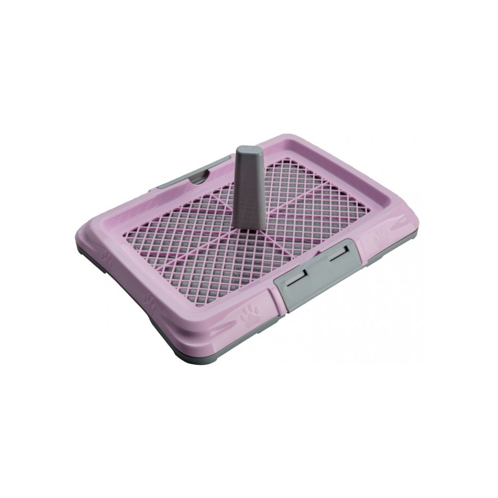 Туалет для собак AnimAll CNR-129 під пелюшку з сіткою та стовпчиком для кобеля L фіолетовий (2000981206444)