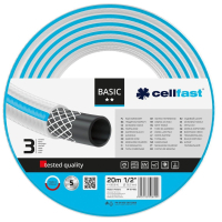 Hose for watering Cellfast BASIC, 1/2", 20m, 3 layers, up to 25 Bar, -20...+60°C (10-400)