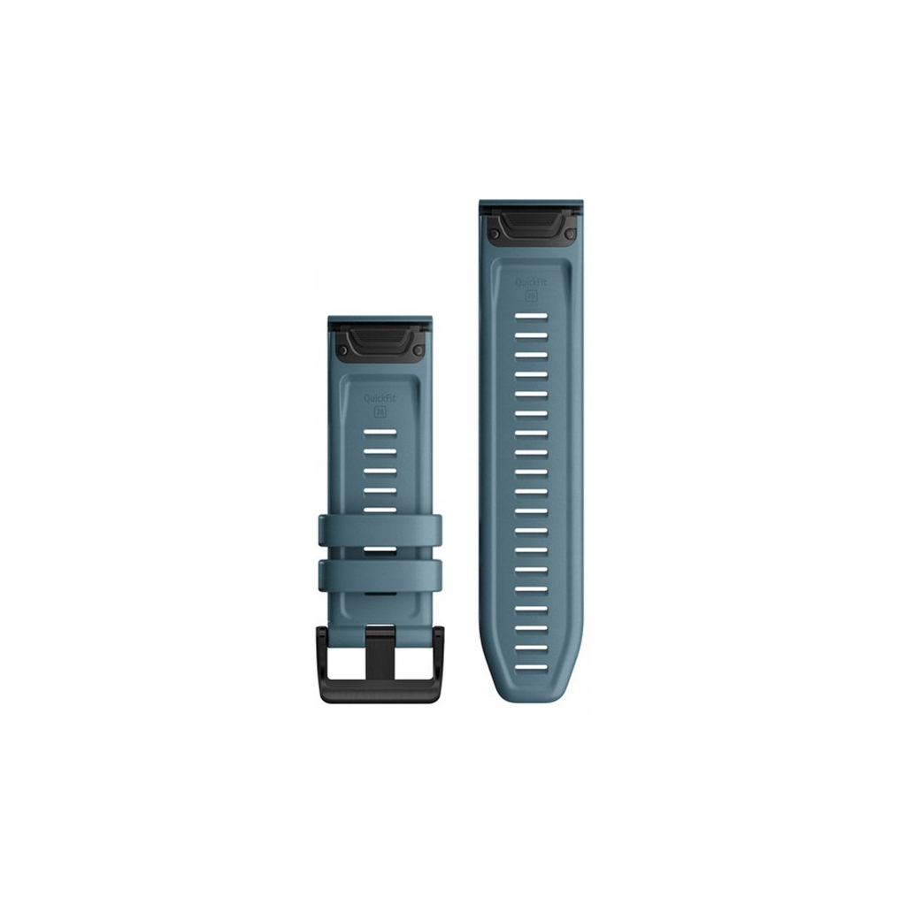 Ремінець до смарт-годинника Garmin fenix 6X 26mm QuickFit Lakeside Blue Silicone (010-12864-03) Ремінець до смарт-годинника Garmin fenix 6X 26mm QuickFit Lakeside Blue Silicone (010-12864-03)