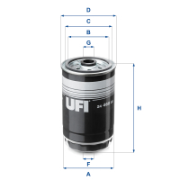 Fuel filter UFI 24.468.00
