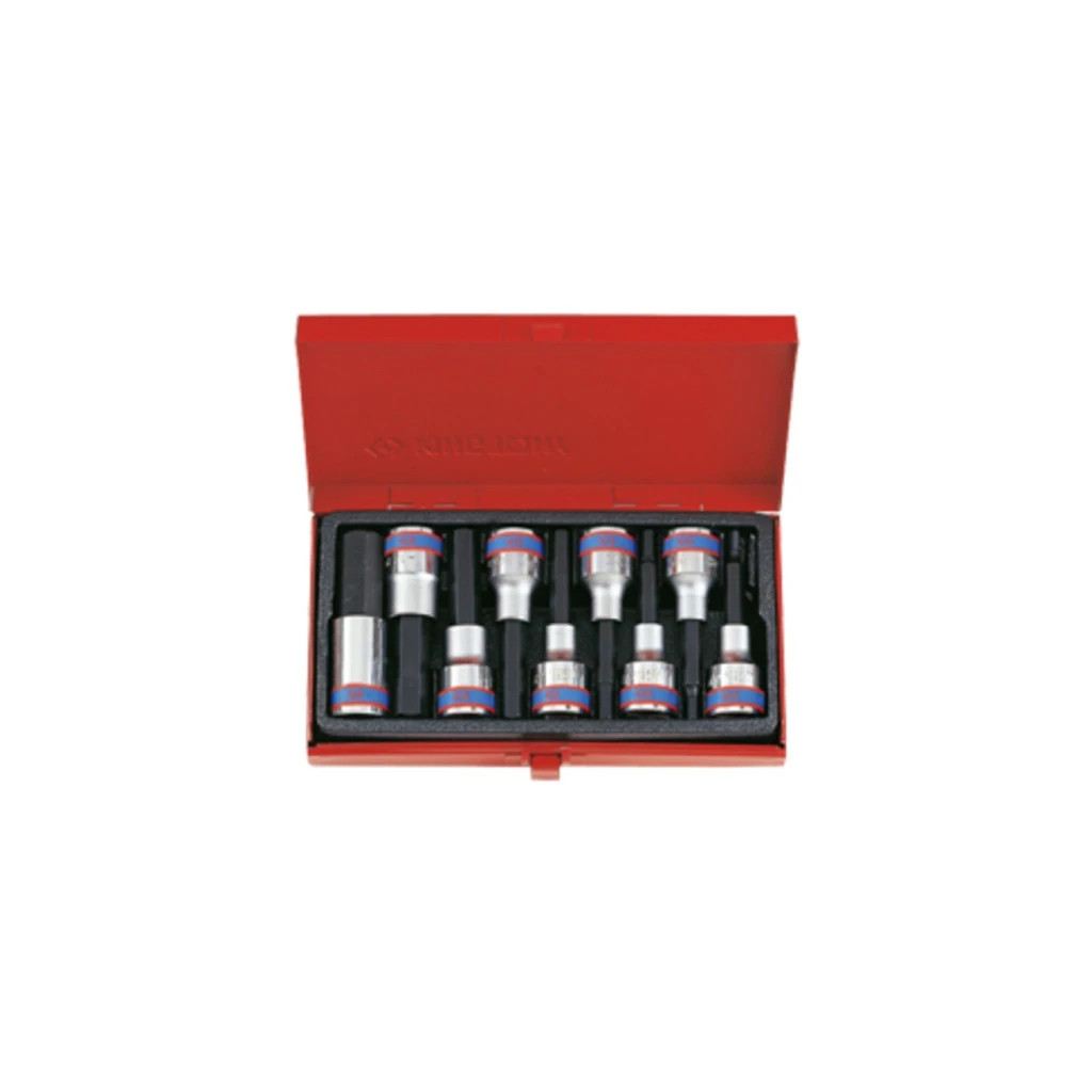 Набір торцевих головок KING TONY в головці 1/2", HEX, 4-17 мм, L = 80 мм, 9 шт (4120PR) Набір торцевих головок KING TONY в головці 1/2", HEX, 4-17 мм, L = 80 мм, 9 шт (4120PR)