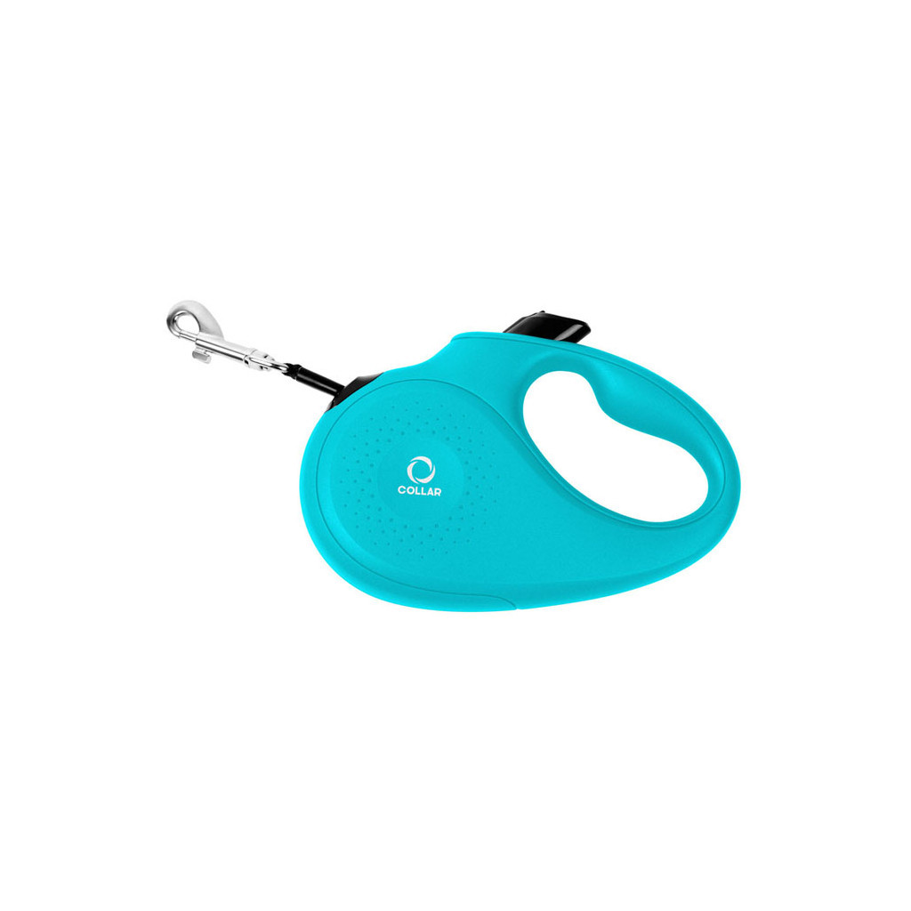 Повідець для собак Collar стрічка M до 25 кг 5 м блакитний (81252)