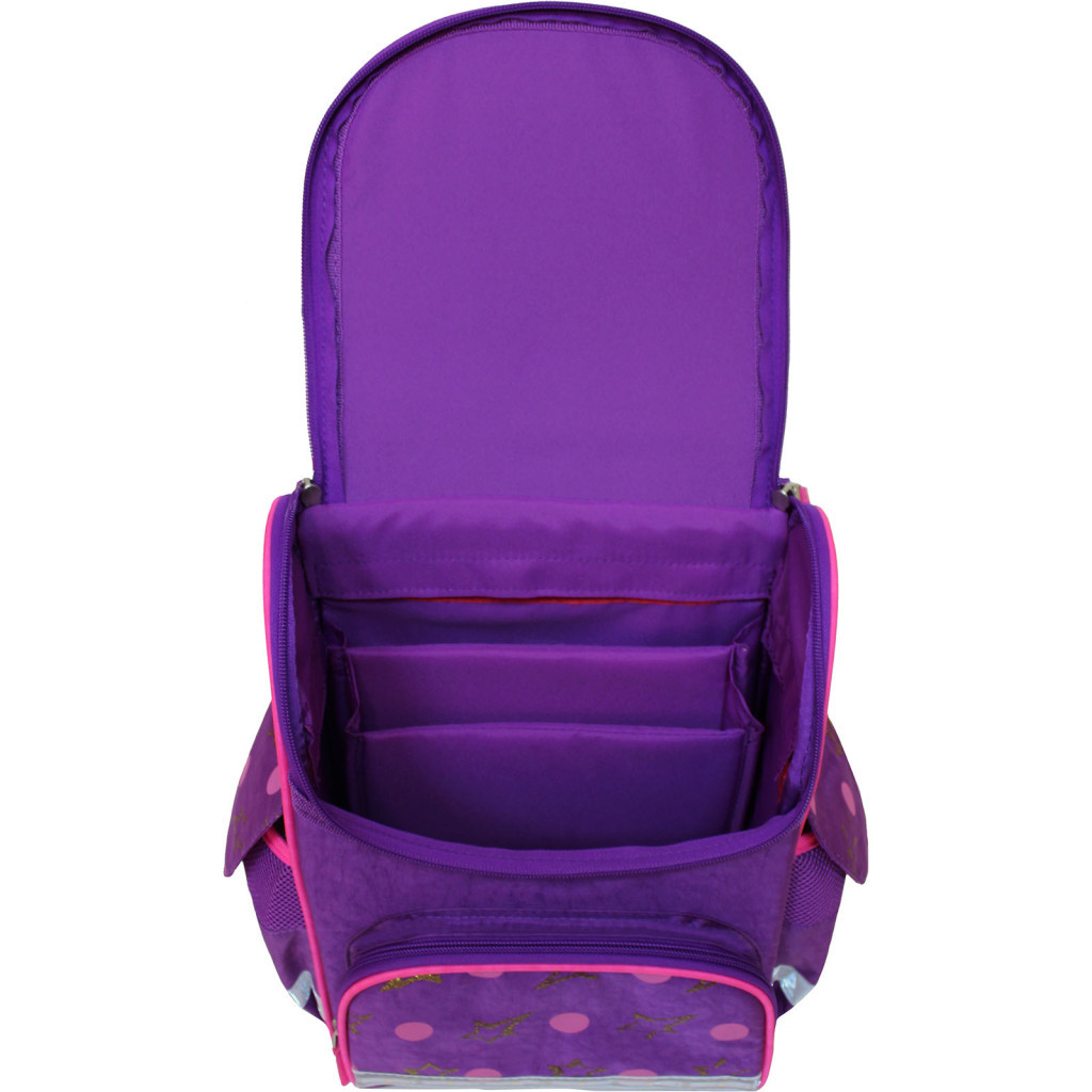 Портфель Bagland з ліхтариками Успіх 12 л. фіолетовий 428 (00551703) (80213688)