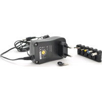Блок живлення мережевий Voltronic 24W Universal, Output 3V-12V, 2.35*0.75/ 3.0*1.1/3.5*1.35/4.0*1.7 /5.5*2.1/5.5*2.5 (13034 / YT-UPS24W)